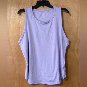 Danskin Lavender Athletic Tank Top XL Moisture Wicking Workout Gym